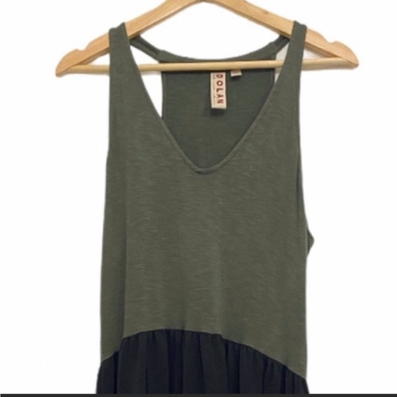 Anthro Dolan Left Coast Fabiano Mixed Media Dress - Picture 3 of 4